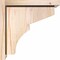 Ekena Millwork Monterey Smooth Corbel w/Backplate, Douglas Fir, 7 1/2"W x 12"D x 12"H COR08X12X12MON01SDF - alternate 3